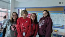 STU members smiling